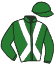 casaque portée par Thomain D. jockey du cheval de course SANDOKAN, information pmu ZETURF
