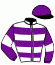 casaque portée par Mottier M. jockey du cheval de course J'AIME EN VRAI, information pmu ZETURF