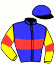 casaque portée par Raffestin J. jockey du cheval de course JUNGLE SMART, information pmu ZETURF