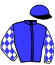 casaque portée par Raffin E. jockey du cheval de course INDIAN PACIFIC, information pmu ZETURF