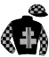 casaque portée par Lebourgeois Y. jockey du cheval de course JASON DU CONROY, information pmu ZETURF