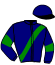 casaque portée par Barrier A. jockey du cheval de course LUDO PAROYO, information pmu ZETURF