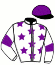 casaque portée par Collette A. jockey du cheval de course KHADIDJA CASTELETS, information pmu ZETURF