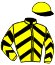 casaque portée par Piton B. jockey du cheval de course GITANO DE LUISLO (FR), information pmu ZETURF