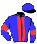 casaque portée par Joseph B. jockey du cheval de course FEELING DES ANGLES (FR), information pmu ZETURF