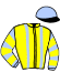 casaque portée par Castel P. jockey du cheval de course EXTRA DU RENOUARD (FR), information pmu ZETURF