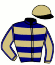 casaque portée par Levesque Th. jockey du cheval de course FUNNY GUY (FR), information pmu ZETURF