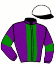 casaque portée par Hergno P. jockey du cheval de course FAB RUSH, information pmu ZETURF