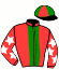 casaque portée par Monthule Hug. jockey du cheval de course IDEAL DANCER, information pmu ZETURF