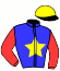 casaque portée par Donio G. jockey du cheval de course GAGNANT RUSH, information pmu ZETURF