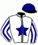casaque portée par Tabesse F. jockey du cheval de course KALINA DE LAURIERE, information pmu ZETURF casaque portée par Tabesse F. jockey du cheval de course KALINA DE LAURIERE, information pmu ZETURF