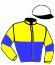 casaque portée par Cepparulo E. jockey du cheval de course GUERRIER DE BRETT, information pmu ZETURF