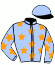 casaque portée par Baude S. jockey du cheval de course L'OR BLEU, information pmu ZETURF casaque portée par Baude S. jockey du cheval de course L'OR BLEU, information pmu ZETURF