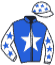 casaque portée par Lacomblez Mme Emm. jockey du cheval de course IZOU RENKA, information pmu ZETURF casaque portée par Lacomblez Mme Emm. jockey du cheval de course IZOU RENKA, information pmu ZETURF