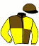 casaque portée par Mme Sonja Daroszewski jockey du cheval de course ZUCKERPRINZ, information pmu ZETURF