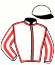 casaque portée par Mestre Suner M. jockey du cheval de course GOSSE D'URZY, information pmu ZETURF