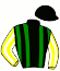 casaque portée par Mascaro Pou Bar. jockey du cheval de course JAMES CROWN, information pmu ZETURF casaque portée par Mascaro Pou Bar. jockey du cheval de course JAMES CROWN, information pmu ZETURF