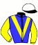 casaque portée par Jaume Mulet Seb. C. jockey du cheval de course LANZARINA SP, information pmu ZETURF
