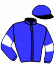 casaque portée par Mendizabal I. jockey du cheval de course LA MAL AMADA, information pmu ZETURF