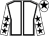casaque portée par Moore Rya. L. jockey du cheval de course AL QAREEM, information pmu ZETURF