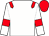 casaque portée par Kirby A.E. jockey du cheval de course CLAYMORE, information pmu ZETURF