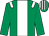 casaque portée par Guyon M. jockey du cheval de course IMPLEMENTATION, information pmu ZETURF