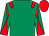 casaque portée par Piccone T. jockey du cheval de course AZANO, information pmu ZETURF