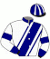 casaque portée par Abrivard M. jockey du cheval de course NAMANGA BO, information pmu ZETURF