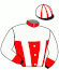 casaque portée par Beudard Mlle M. jockey du cheval de course LEXINGTON HALL, information pmu ZETURF