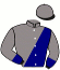 casaque portée par Abrivard A. jockey du cheval de course HURRICANE RIVER, information pmu ZETURF