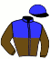 casaque portée par Murzabayev B. jockey du cheval de course DANERA, information pmu ZETURF