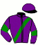 casaque portée par Currie L. jockey du cheval de course NEVER TOO SOON, information pmu ZETURF
