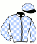 casaque portée par Thompson B. jockey du cheval de course POCHETTINO, information pmu ZETURF