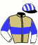 casaque portée par Mo H.T. jockey du cheval de course WONDERSTAR, information pmu ZETURF