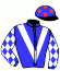 casaque portée par Hamelin A. jockey du cheval de course BLING BLING GENIUS, information pmu ZETURF
