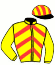 casaque portée par Vandeneycken Guy jockey du cheval de course LIO JANE AC (BE), information pmu ZETURF