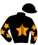 casaque portée par Celis G. jockey du cheval de course FLUPKE PAN (FR), information pmu ZETURF