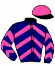 casaque portée par Breux S. jockey du cheval de course RED MASTER, information pmu ZETURF