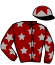 casaque portée par Vermeersch Mlle S. jockey du cheval de course LAUBERHORN ROCKET, information pmu ZETURF