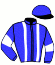 casaque portée par Bergmann J. jockey du cheval de course PIGGE DIABLO, information pmu ZETURF