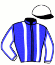 casaque portée par Westenbrink J. jockey du cheval de course OBERON VRIJTHOUT, information pmu ZETURF