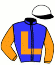 casaque portée par Van Rijn Jaa. jockey du cheval de course ON MY WAY, information pmu ZETURF