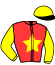 casaque portée par Boisseau L. jockey du cheval de course KADRUN, information pmu ZETURF