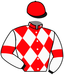 casaque portée par Romary Mlle M. jockey du cheval de course KUMRAN, information pmu ZETURF casaque portée par Romary Mlle M. jockey du cheval de course KUMRAN, information pmu ZETURF