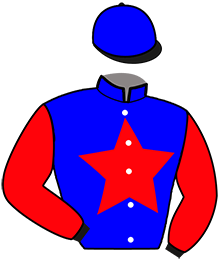 casaque portée par Abrivard M. jockey du cheval de course GAZOLINE DU SEUX, information pmu ZETURF