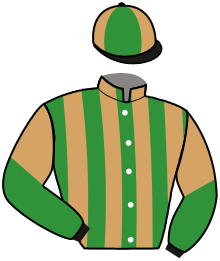 casaque portée par Lebourgeois Y. jockey du cheval de course JUST BE GOOD, information pmu ZETURF