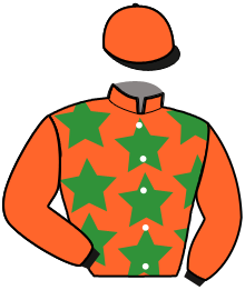 casaque portée par De Jesus Est. jockey du cheval de course LUNE ROSE D'ALESA, information pmu ZETURF