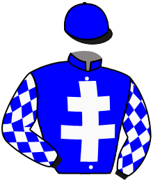 casaque portée par Rousset Y. jockey du cheval de course CASH RULER, information pmu ZETURF casaque portée par Rousset Y. jockey du cheval de course CASH RULER, information pmu ZETURF