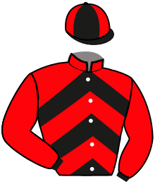 casaque portée par Hallais J. W. jockey du cheval de course KYUSHU, information pmu ZETURF