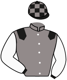 casaque portée par Meunier E. jockey du cheval de course JASMINE LA NOVERIE, information pmu ZETURF